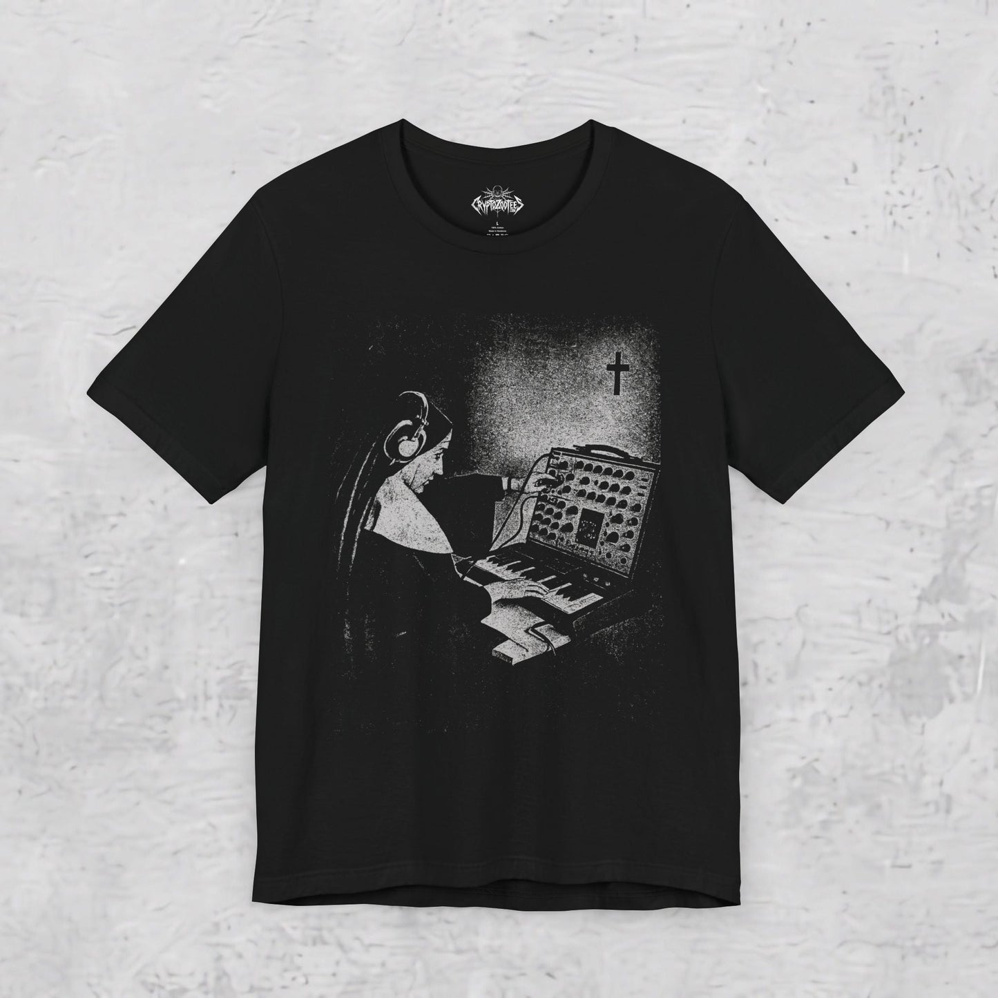 T-Shirt - Synth Nun Apparel | T-shirt, Sweatshirt, Hoodie, Tank | Music | Retro & Vintage from Crypto Zoo Tees