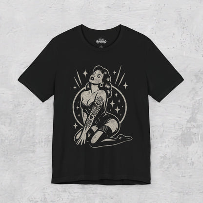 T-Shirt - Tattooed Pinup Apparel | Racerback Tank, Sweatshirt, Hoodie, Tee | Tattoo, Retro & Vintage | Rockabilly from Crypto Zoo Tees