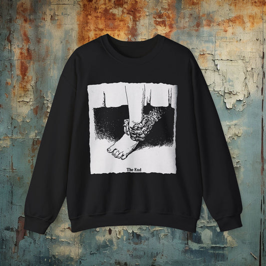 Sweatshirt - The End Sweatshirt | Sweatshirt | Funny, Horror | Goth/Gothic from Crypto Zoo Tees