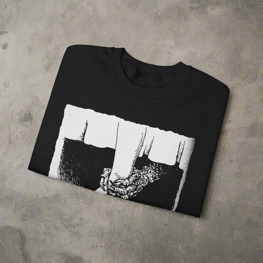 Sweatshirt - The End Sweatshirt | Sweatshirt | Funny, Horror | Goth/Gothic from Crypto Zoo Tees
