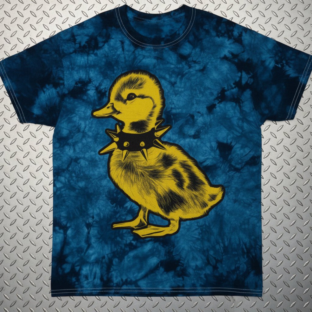 T-Shirt - Tie Dye Punk Duck Shirt | Unisex Heavy Cotton - Gildan 5000 | Animals, Funny | Punk from SHIRT MONSTERS