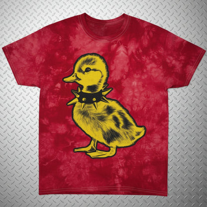 T-Shirt - Tie Dye Punk Duck Shirt | Unisex Heavy Cotton - Gildan 5000 | Animals, Funny | Punk from SHIRT MONSTERS