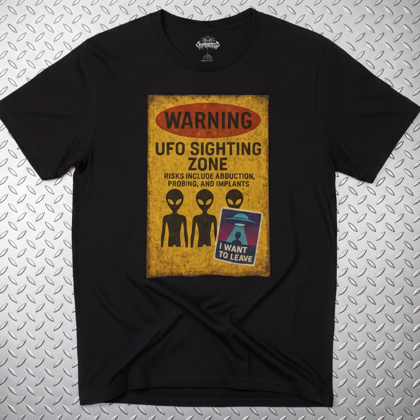 T-Shirt - UFO Sighting Zone Shirt | Light Fitted Tee from SHIRT MONSTERS