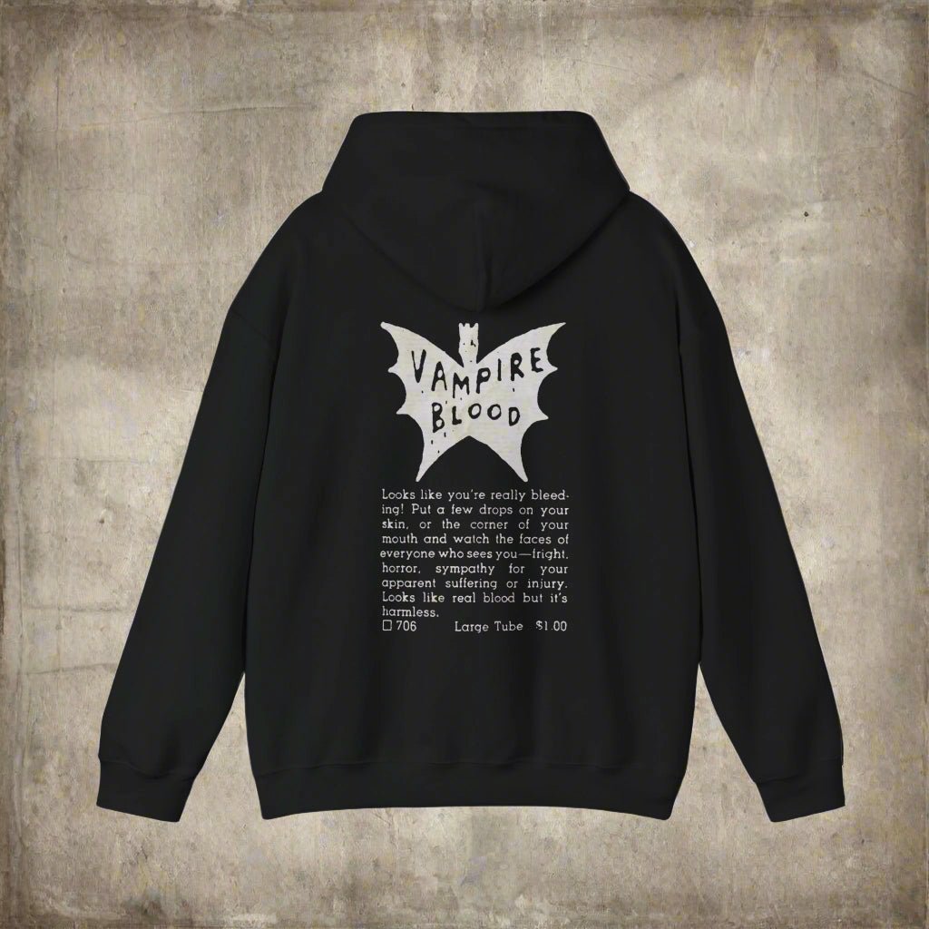 T-Shirt - Vampire Blood Vintage Comic Ad | Pullover Hoodie from Crypto Zoo Tees