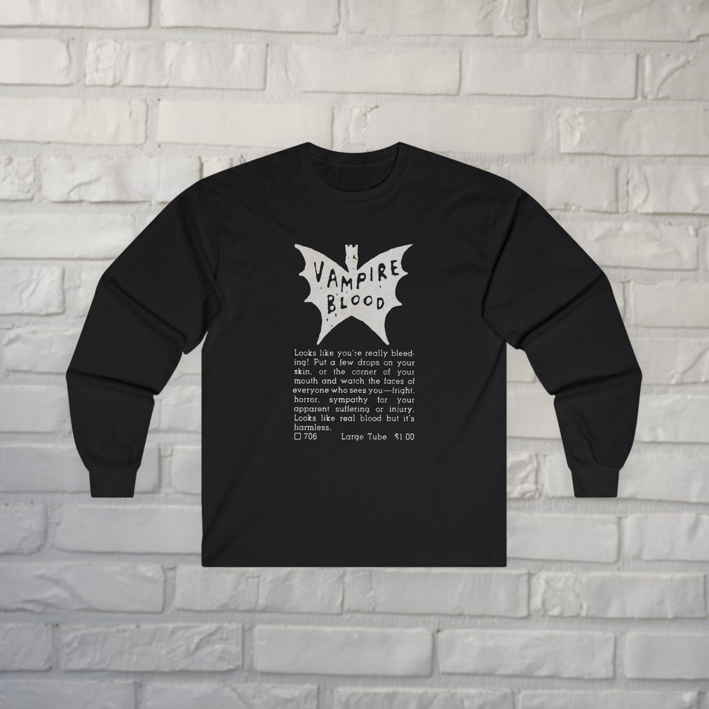 T-Shirt - Vampire Blood Vintage Comic Ad | Pullover Hoodie from Crypto Zoo Tees