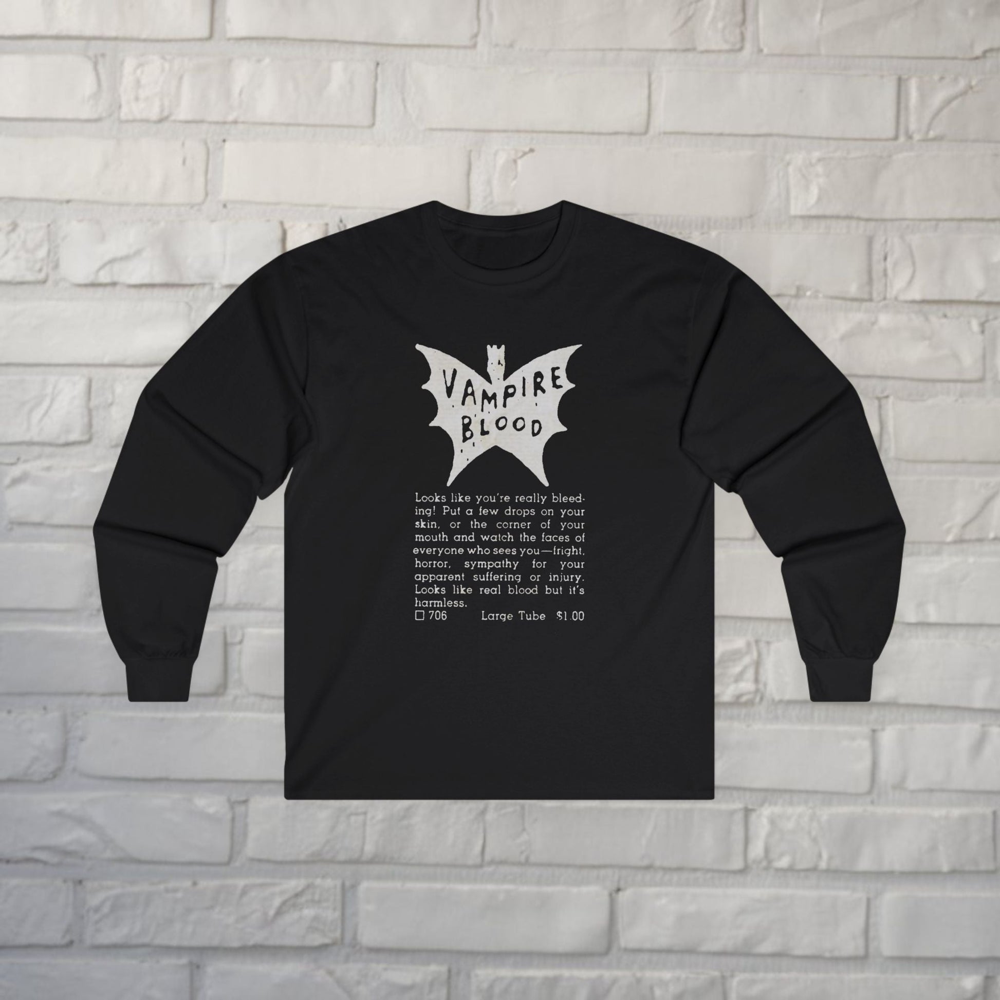 T-Shirt - Vampire Blood Vintage Comic Ad | Pullover Hoodie from Crypto Zoo Tees