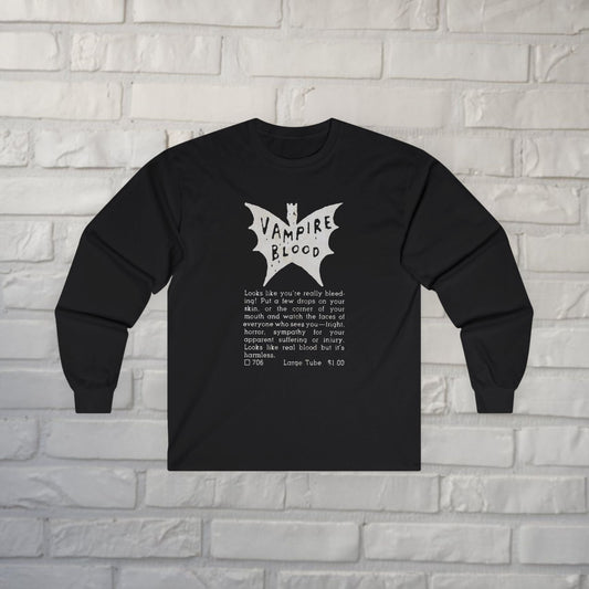 T-Shirt - Vampire Blood Vintage Comic Ad | Pullover Hoodie from Crypto Zoo Tees