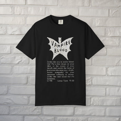 T-Shirt - Vampire Blood Vintage Comic Ad | Pullover Hoodie from Crypto Zoo Tees