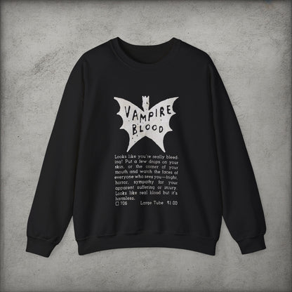 T-Shirt - Vampire Blood Vintage Comic Ad | Pullover Hoodie from Crypto Zoo Tees