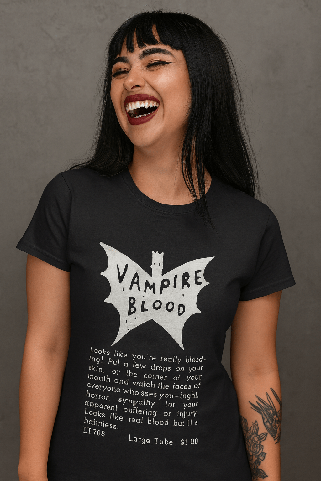 T-Shirt - Vampire Blood Vintage Comic Ad | Pullover Hoodie from Crypto Zoo Tees
