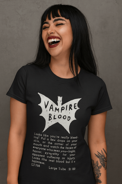 T-Shirt - Vampire Blood Vintage Comic Ad | Pullover Hoodie from Crypto Zoo Tees