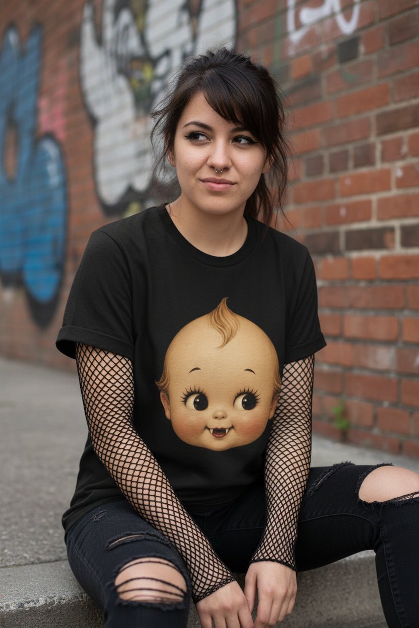 Hoodie - Vampire Kewpie Doll Shirt | Horror | Goth/Gothic | Pullover Hoodie from SHIRT MONSTERS
