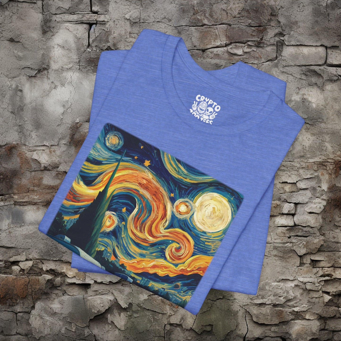 T-Shirt - Van Gogh Trailer Park Funny Camper Tee | Bella + Canvas Unisex T-shirt from Crypto Zoo Tees