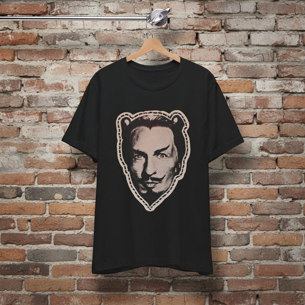T-Shirt - Vincent Price Cut Out Mask Shirt | Light Fitted - Unisex Bella+Canvas 3001 | Horror, Halloween | Goth/Gothic from SHIRT MONSTERS