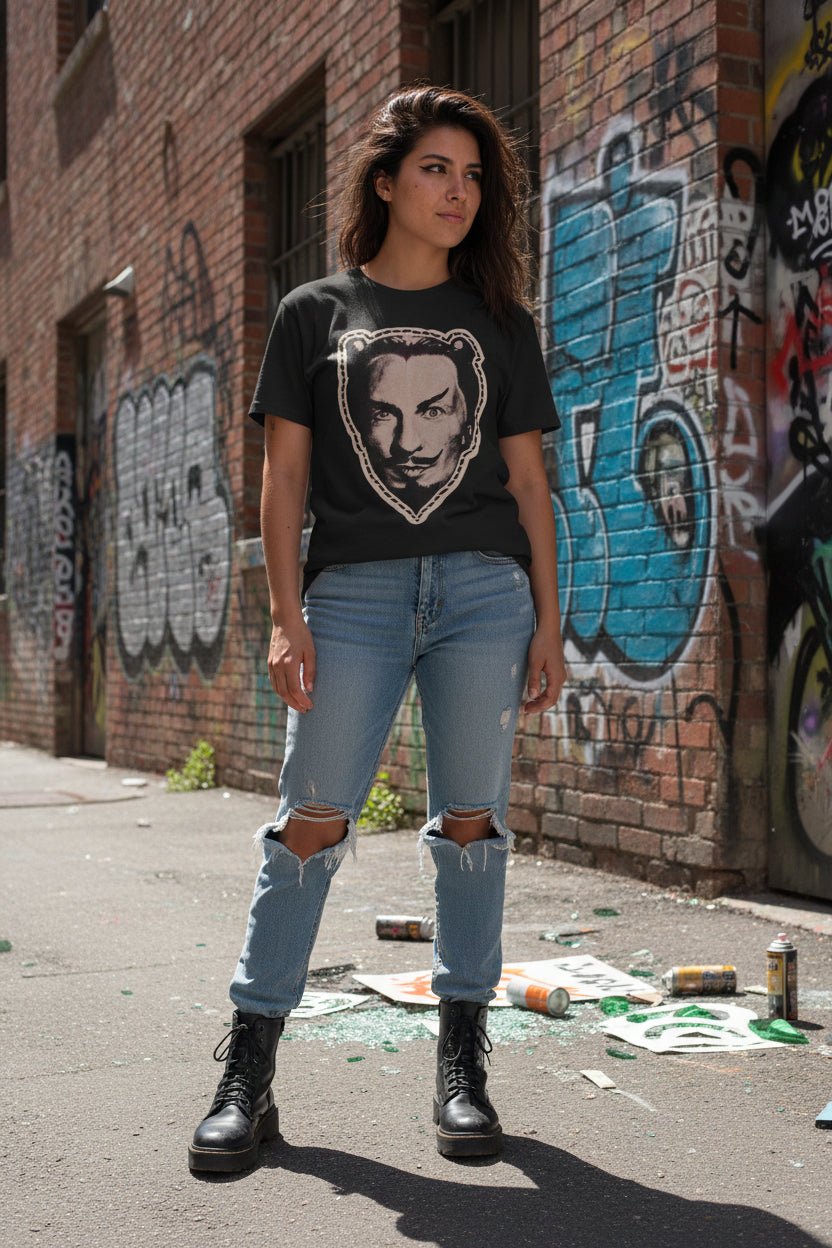 T-Shirt - Vincent Price Mask Shirt | Unisex Heavy Cotton Gildan 5000 | Horror, Halloween | Goth/Gothic from SHIRT MONSTERS