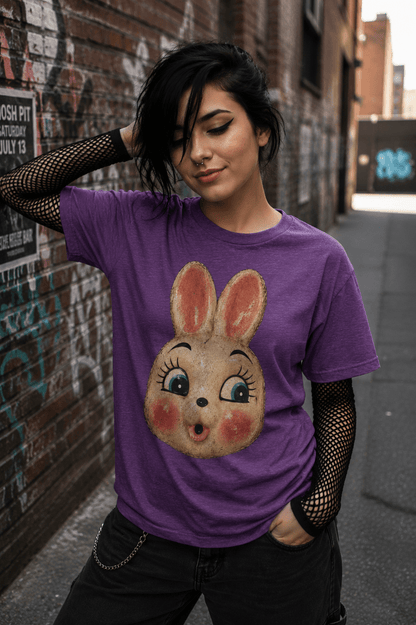 T-Shirt - Vintage Bunny Mask Shirt | Halloween | Goth/Gothic | Pullover Hoodie from SHIRT MONSTERS