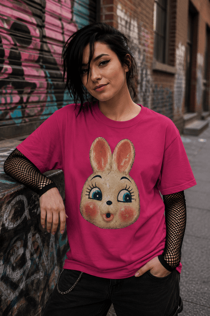 T-Shirt - Vintage Bunny Mask Shirt | Halloween | Goth/Gothic | Pullover Hoodie from SHIRT MONSTERS