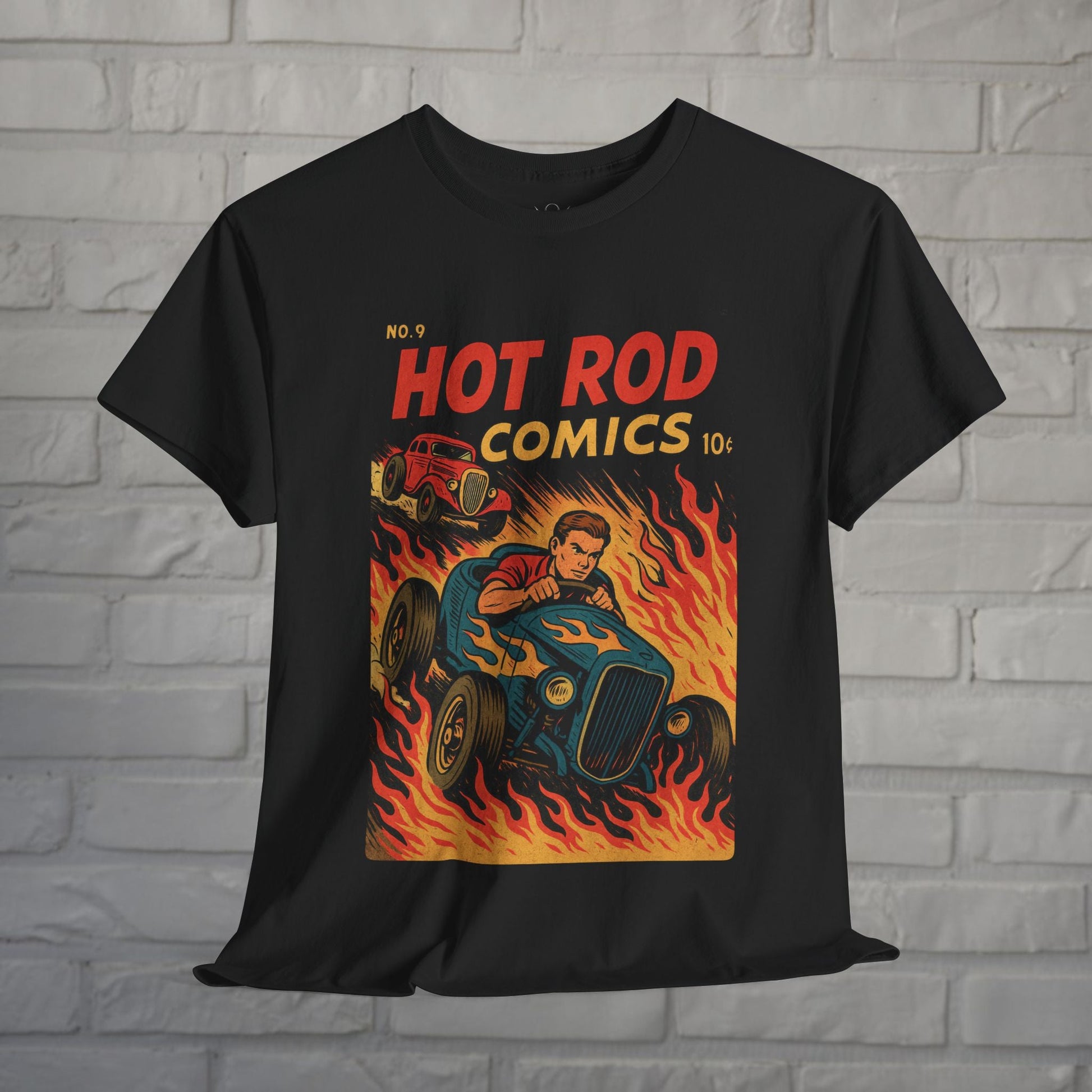 T-Shirt - Vintage Hot Rod Shirt | Unisex T-shirt | Retro &amp; Vintage, Comics | Rockabilly from Crypto Zoo Tees