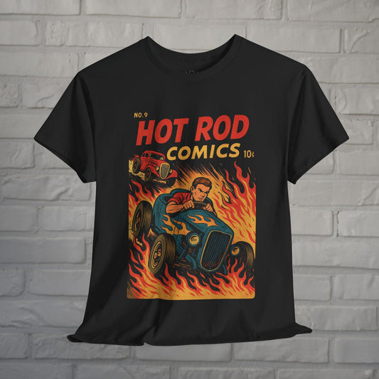 T-Shirt - Vintage Hot Rod Shirt | Unisex T-shirt | Retro &amp; Vintage, Comics | Rockabilly from Crypto Zoo Tees