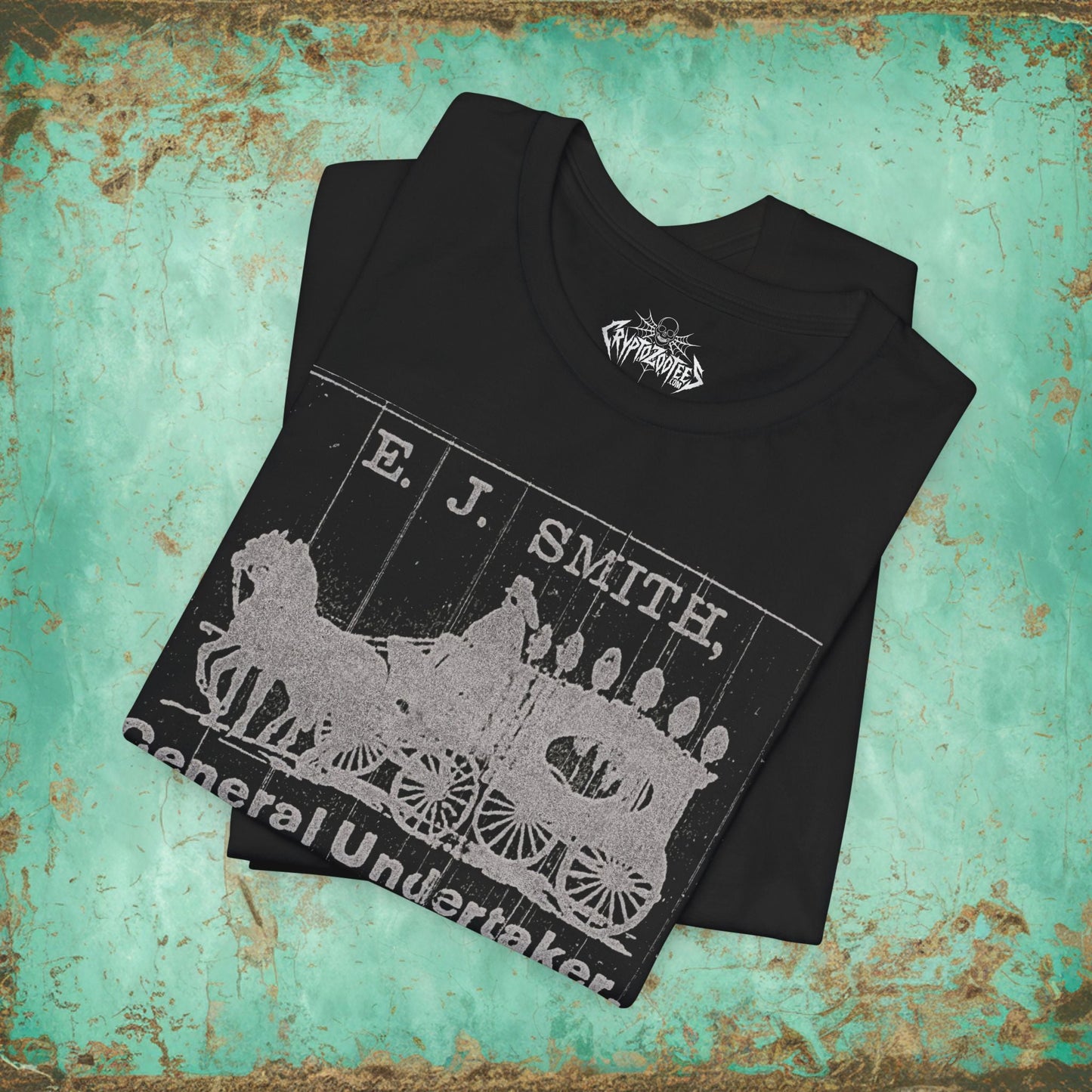 T-Shirt - VINTAGE UNDERTAKER SHIRT - Soft Cotton T-shirt - Punk Goth Horror Macabre Tee from Crypto Zoo Tees
