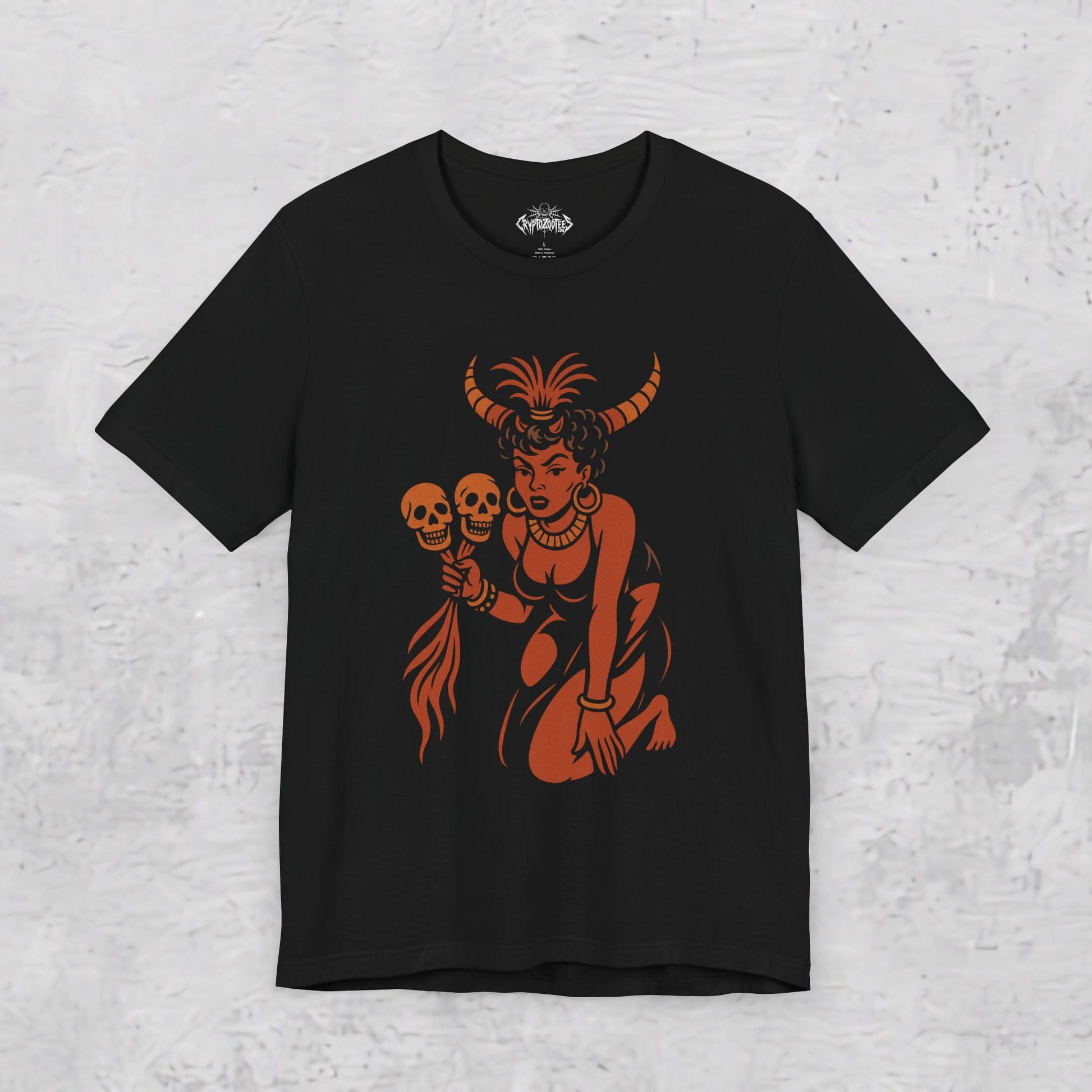 T-Shirt - Voodoo Queen Comic | Unisex T-shirt (Bella+Canvas 3001) | Horror, Spiritual | Rockabilly, Punk from Crypto Zoo Tees