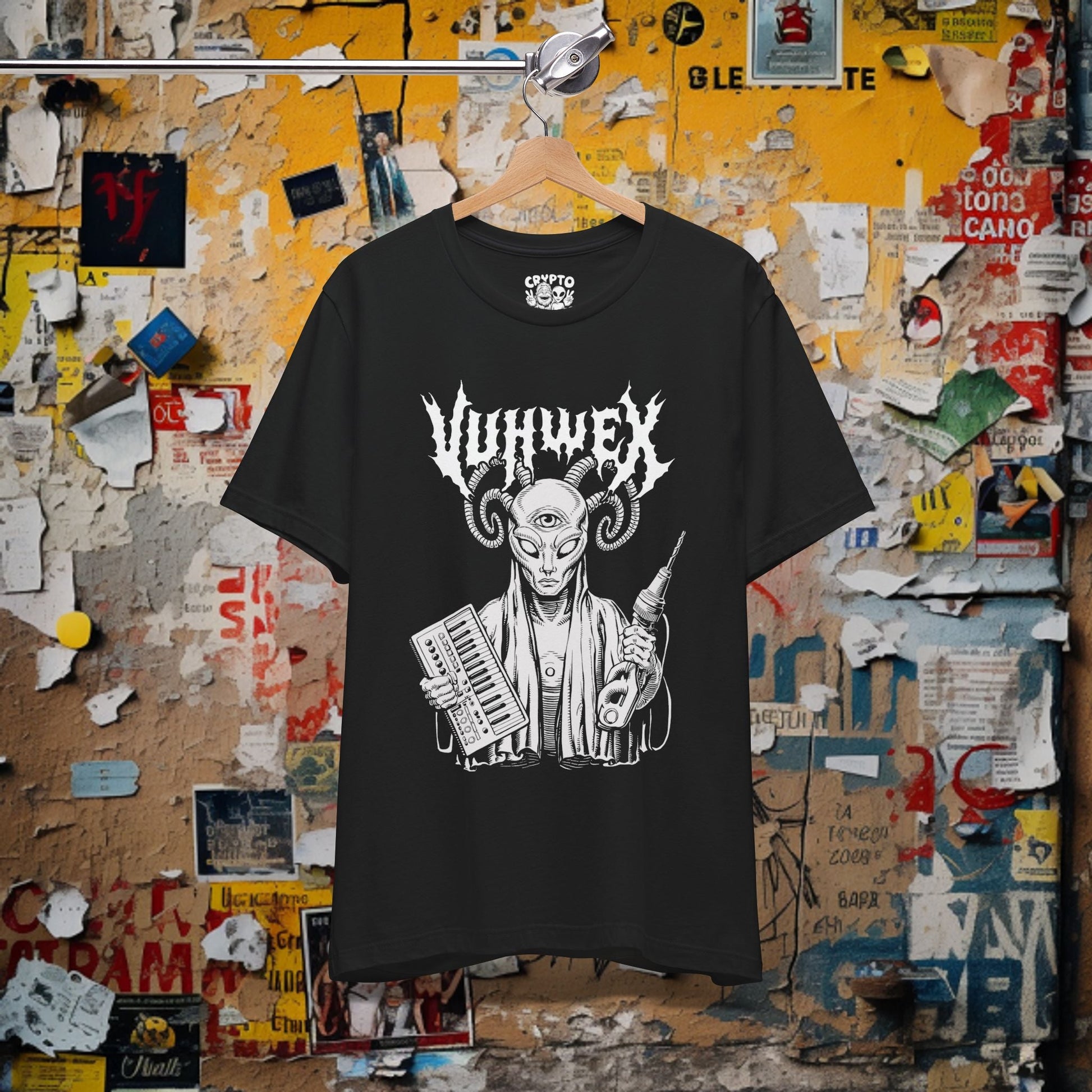 T-Shirt - VUHWEX ALIEN SHIRT - ZOO WAVE RECORDS from Crypto Zoo Tees