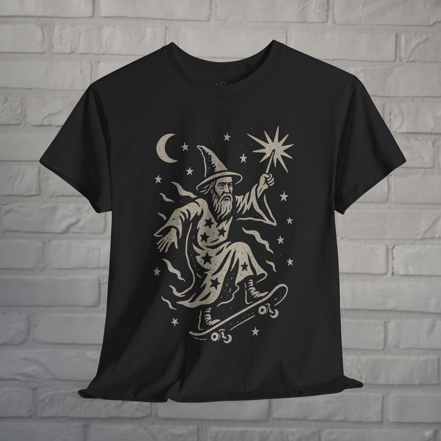 T-Shirt - Wizard Skateboard Shirt | Unisex T-shirt | Funny, Skateboard | Punk from Crypto Zoo Tees