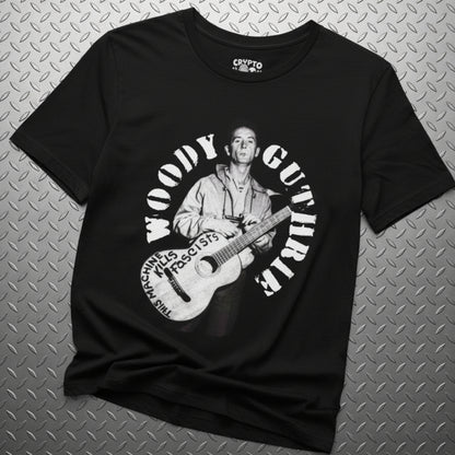 T-Shirt - Woody Guthrie | Bella + Canvas Unisex T-shirt from Crypto Zoo Tees