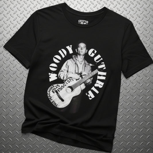 T-Shirt - Woody Guthrie | Bella + Canvas Unisex T-shirt from Crypto Zoo Tees