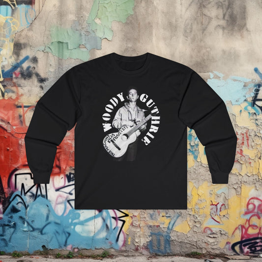 T-Shirt - Woody Guthrie Shirt | Music, Thinkers | Pullover Hoodie from Crypto Zoo Tees