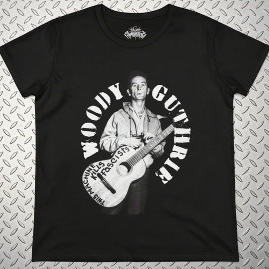 T-Shirt - Woody Guthrie Shirt | Music, Thinkers | Pullover Hoodie from Crypto Zoo Tees