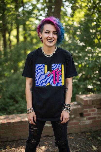 T-Shirt - WTF MTV Parody Shirt | Funny | Unisex Heavy Cotton - Gildan 5000 from Crypto Zoo Tees