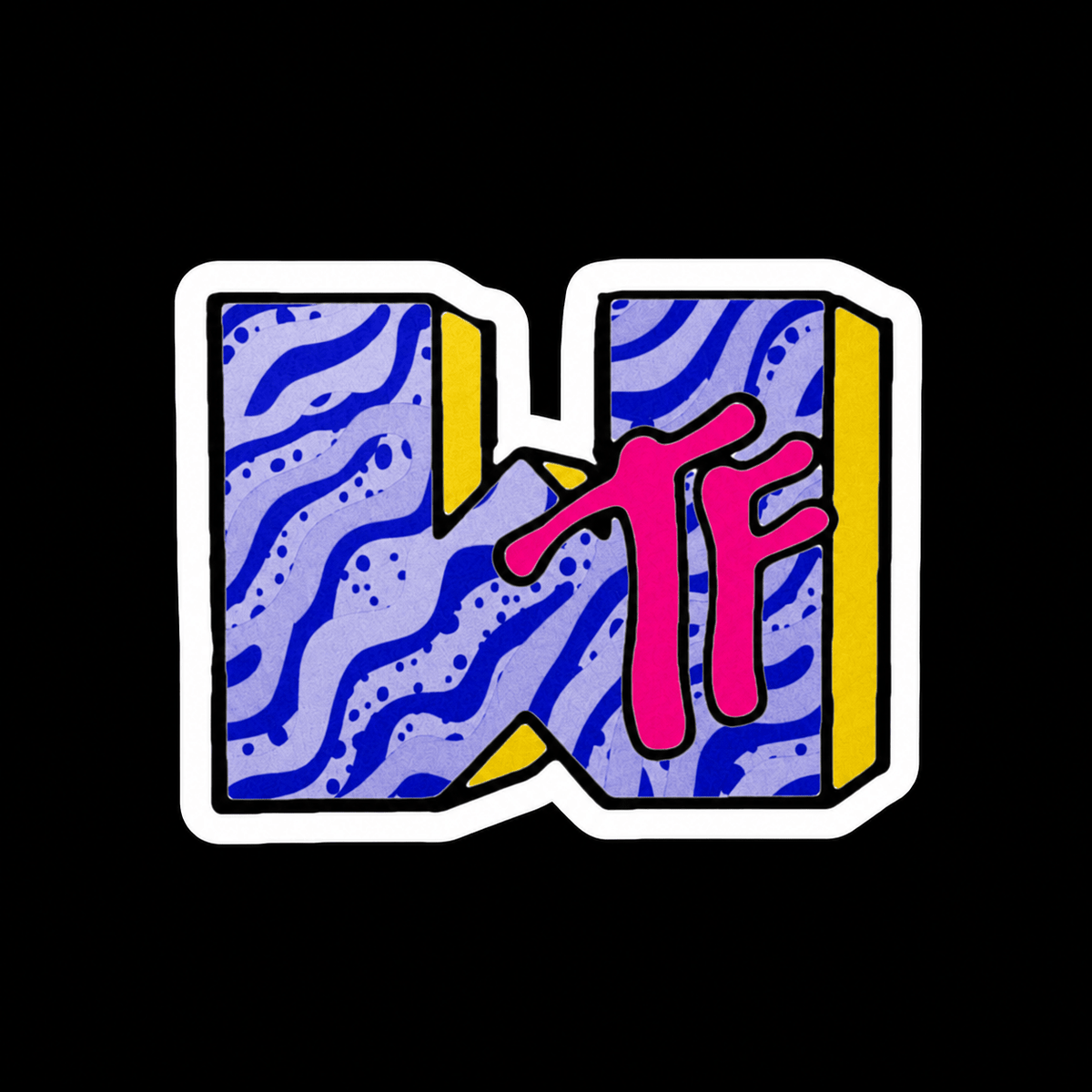 Paper products - WTF MTV Sticker | Funny | Retro & Vintage | Punk from SHIRT MONSTERS