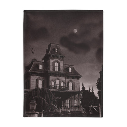 Home Decor - Addams Family House Fleece Blanket - Halloween Home Decor from Crypto Zoo Tees